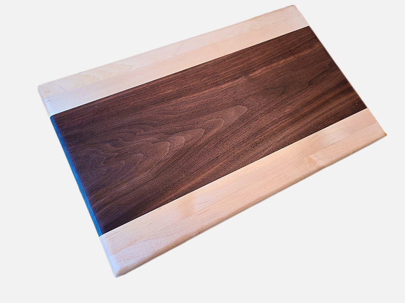 Hardwood cutting board and charcuterie board sets