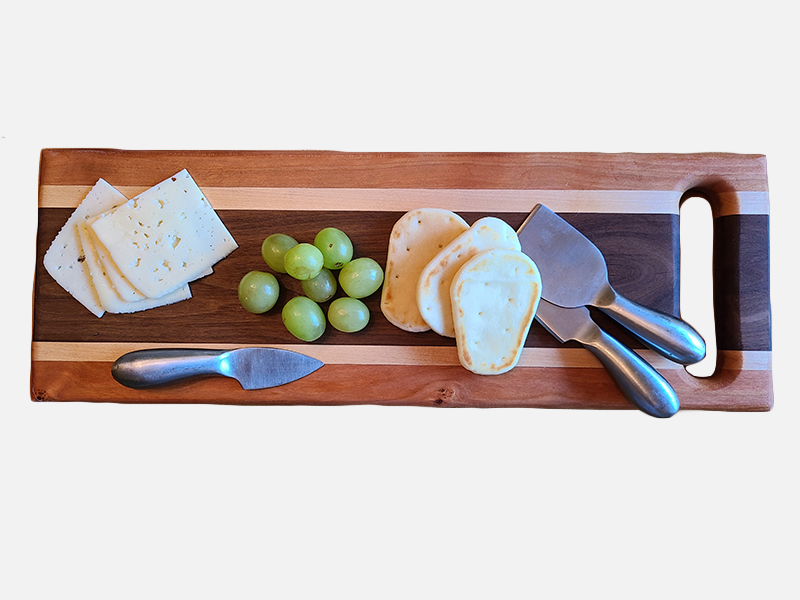 Hardwood charcuterie board